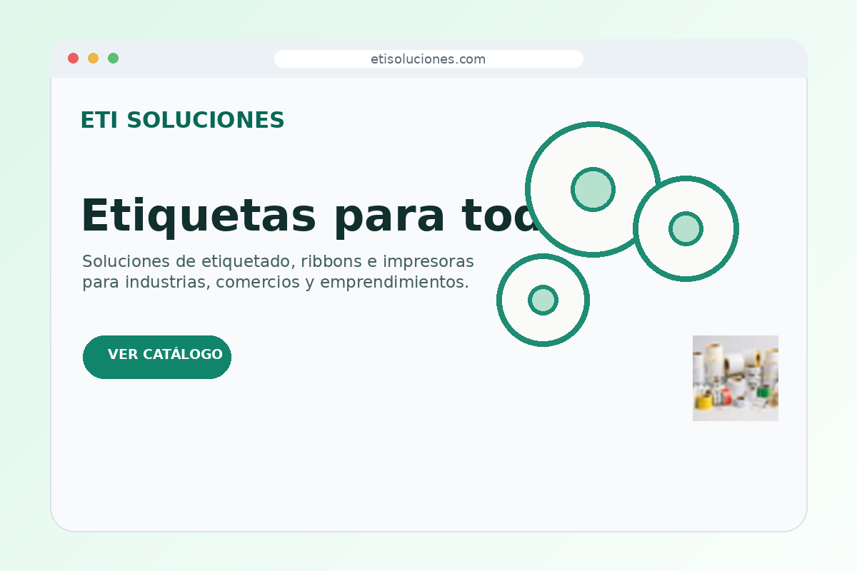 Vista del sitio web desarrollado para ETI Soluciones